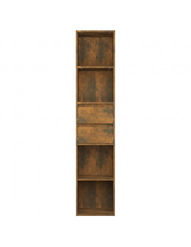 Libreria Rovere Fumo 36x30x171 cm in Legno Multistrato