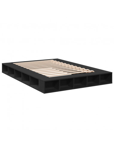 Giroletto Nero 160x200 cm in Legno Multistrato