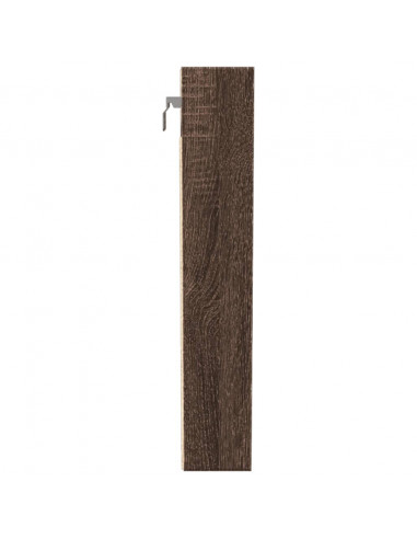 Armadietto Vetrina Rovere Marrone 100x8,5x50 Legno Multistrato