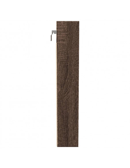 Armadietto Vetrina Rovere Marrone 100x8,5x50 Legno Multistrato