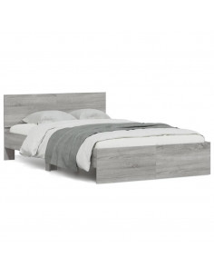 Giroletto con Testiera Grigio Sonoma 120x190 cm 2