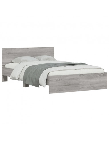 Giroletto con Testiera Grigio Sonoma 120x190 cm