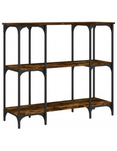 Tavolino Consolle Rovere Fumo 102x35x90 cm in Legno Multistrato 2