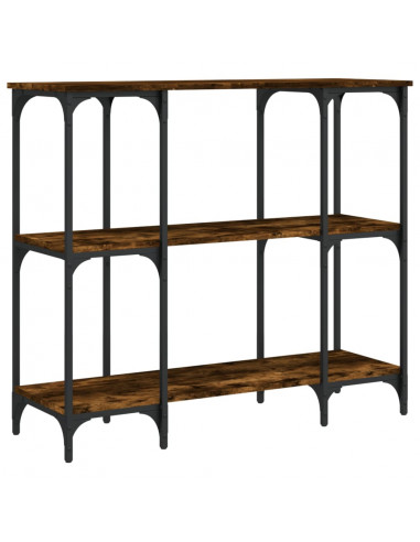Tavolino Consolle Rovere Fumo 102x35x90 cm in Legno Multistrato