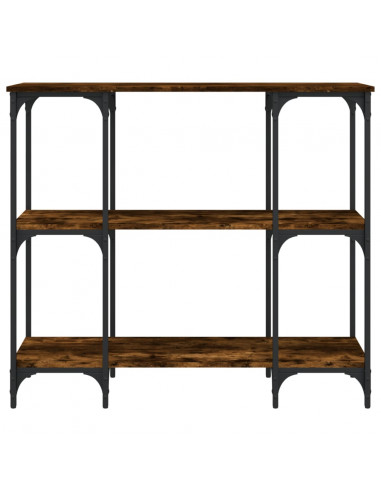 Tavolino Consolle Rovere Fumo 102x35x90 cm in Legno Multistrato