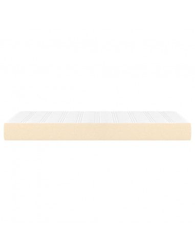 Materasso a Molle Insacchettate Crema 90x190x20 cm in Tessuto