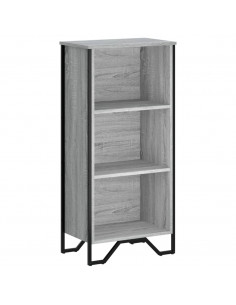 Libreria Grigio Sonoma 50x31x106 cm in Legno Multistrato 2