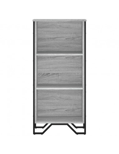 Libreria Grigio Sonoma 50x31x106 cm in Legno Multistrato