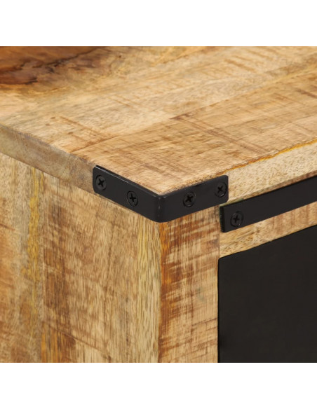 Credenza con 3 Cassetti 55x35x60 cm Legno Massello di Mango