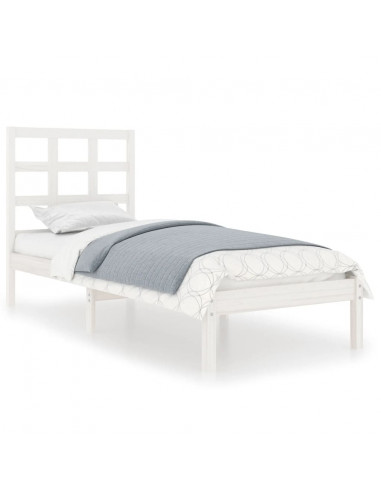 Giroletto Bianco in Legno Massello 75x190 cm Small Single