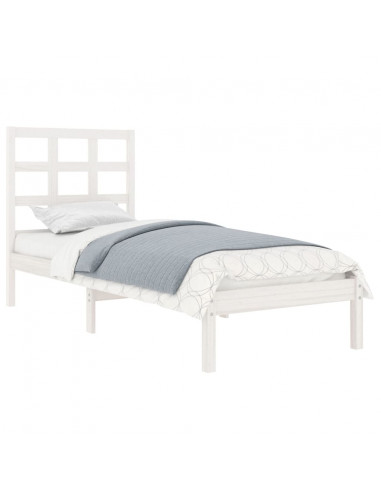 Giroletto Bianco in Legno Massello 75x190 cm Small Single