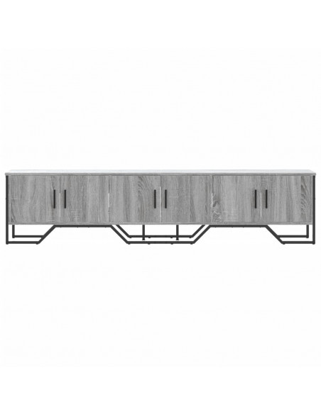 Mobile Porta TV Grigio Sonoma 180x34x41cm in Legno Multistrato