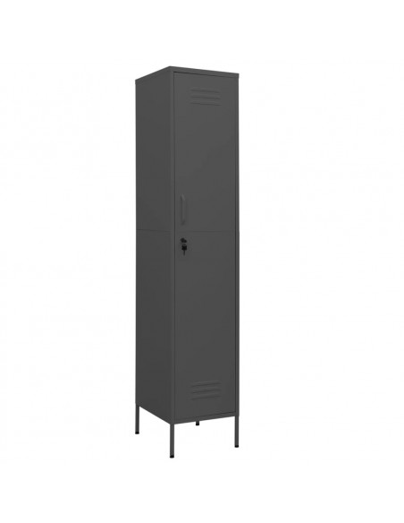 Armadio Antracite 35x46x180 cm in Acciaio