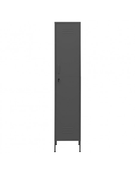 Armadio Antracite 35x46x180 cm in Acciaio