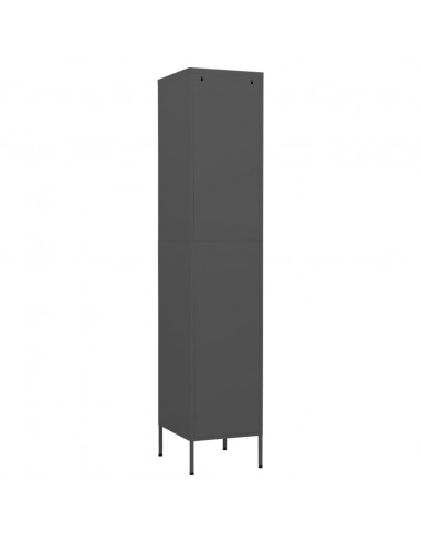 Armadio Antracite 35x46x180 cm in Acciaio