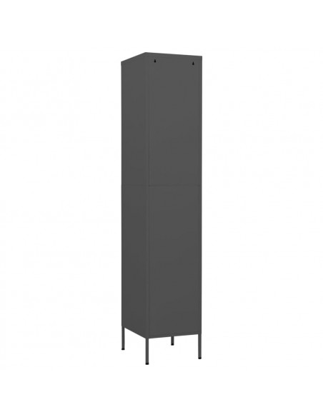 Armadio Antracite 35x46x180 cm in Acciaio