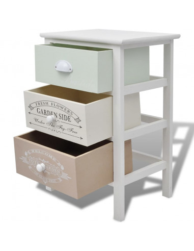 Mobile in Stile Francese con 3 Cassetti in Legno