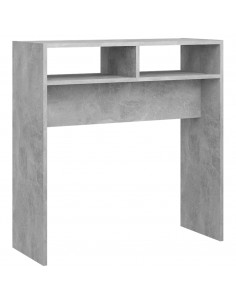 Tavolino Consolle Grigio Cemento 78x30x80cm Legno Multistrato 2