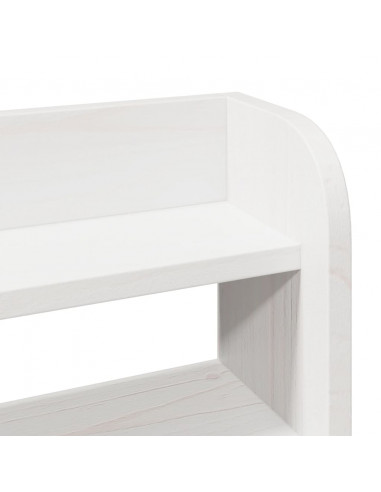 Letto senza Materasso Bianco 140x200 cm Legno Massello di Pino