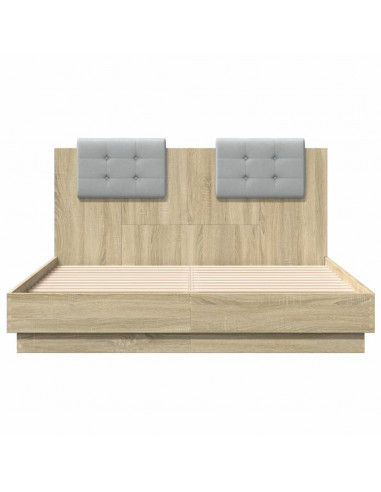 Giroletto Testiera Rovere Sonoma 140x190 cm Legno Multistrato