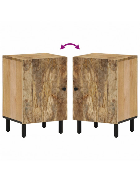 Mobile da Bagno 38x33x58 cm in Legno Massello di Mango