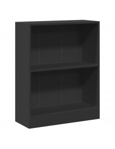 Libreria Nera 60x24x76 cm in Legno Multistrato 2