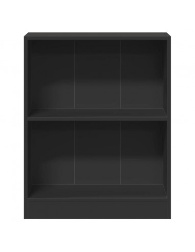 Libreria Nera 60x24x76 cm in Legno Multistrato