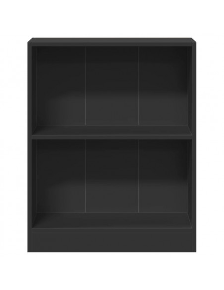 Libreria Nera 60x24x76 cm in Legno Multistrato