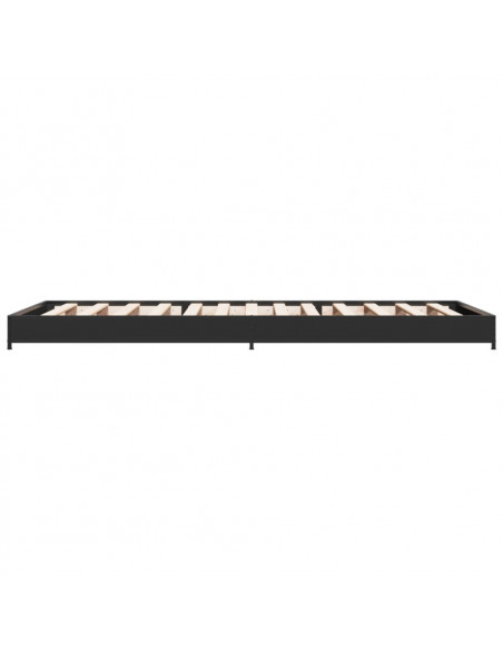 Giroletto Nero 100x200 cm in Legno Multistrato e Metallo