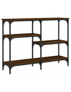 Tavolino Consolle Rovere Marrone 102x29x75 cm Legno Multistrato 2