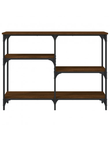 Tavolino Consolle Rovere Marrone 102x29x75 cm Legno Multistrato