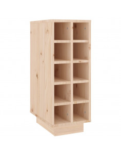 Portabottiglie 23x34x61 cm in Legno Massello di Pino 2