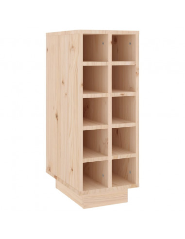 Portabottiglie 23x34x61 cm in Legno Massello di Pino