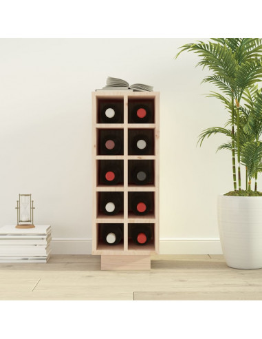 Portabottiglie 23x34x61 cm in Legno Massello di Pino