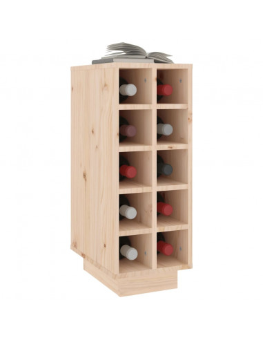 Portabottiglie 23x34x61 cm in Legno Massello di Pino