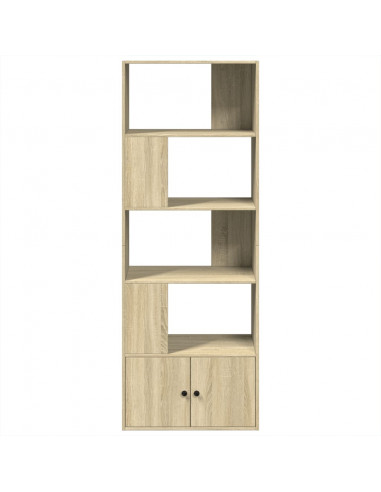 Libreria Rovere Sonoma 70x36x189 cm in Legno Multistrato