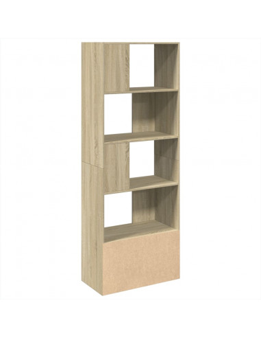 Libreria Rovere Sonoma 70x36x189 cm in Legno Multistrato