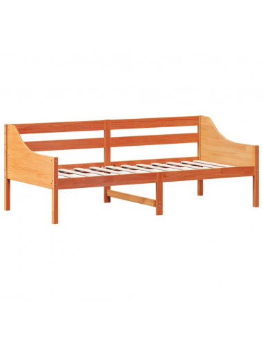 Dormeuse Marrone Cera 100x200 cm in Legno Massello di Pino