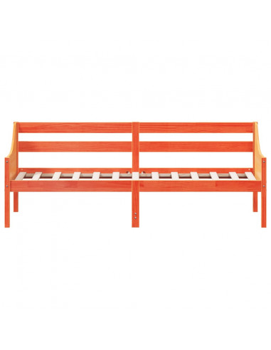 Dormeuse Marrone Cera 100x200 cm in Legno Massello di Pino