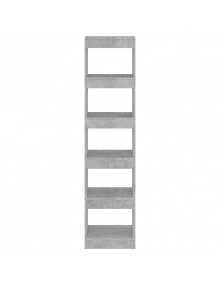 Libreria/Divisorio Grigio Cemento 40x30x166 cm