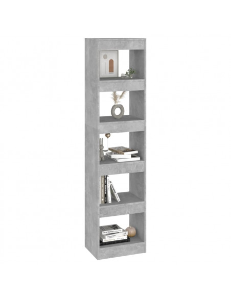 Libreria/Divisorio Grigio Cemento 40x30x166 cm