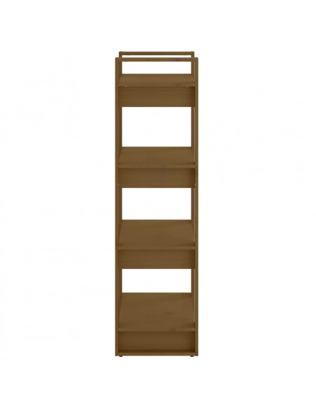 Libreria/Divisorio Miele 60x35x125 cm in Legno Massello
