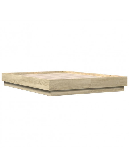 Giroletto con Luci LED Rovere Sonoma 140x190 cm