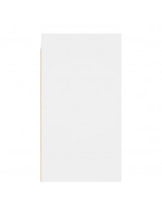 Mobile a Muro con Ante in Vetro Bianco 68x37x68,5 cm 2