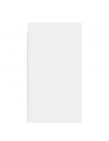 Mobile a Muro con Ante in Vetro Bianco 68x37x68,5 cm