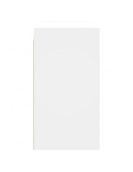 Mobile a Muro con Ante in Vetro Bianco 68x37x68,5 cm