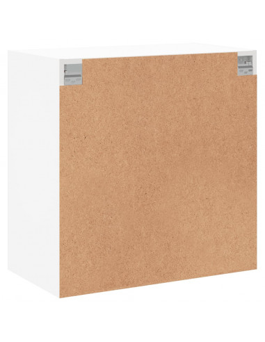 Mobile a Muro con Ante in Vetro Bianco 68x37x68,5 cm