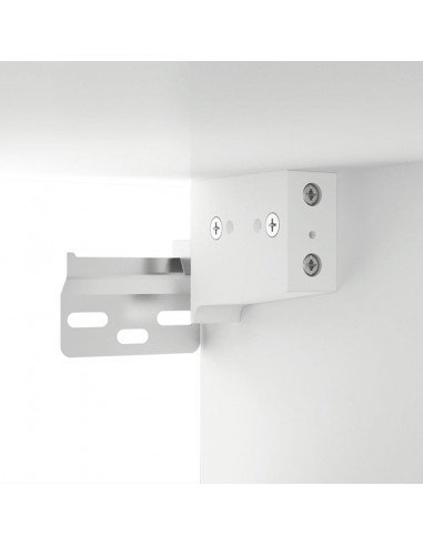 Mobile a Specchio con LED Bianco 91x15x76,5 cm