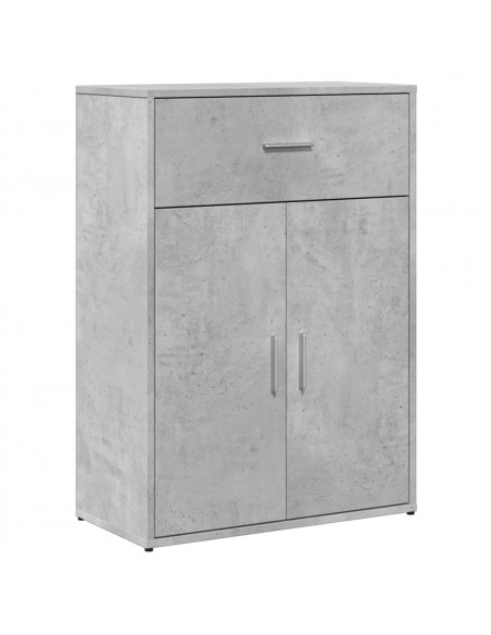 Credenze 2 pz Grigio Cemento 60x30x84 cm in Legno Multistrato