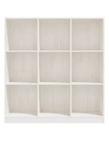 Libreria/Divisorio Bianco 104x33,5x110 cm in Massello di Pino